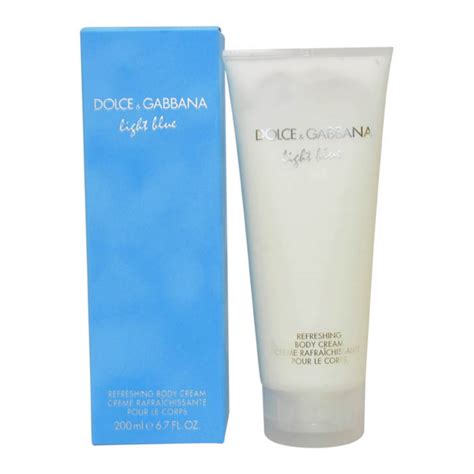 dolce gabbana light blue body cream 100 ml|dolce and gabbana body spray.